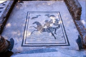 Ostia - Corporazioni mosaic after conservation